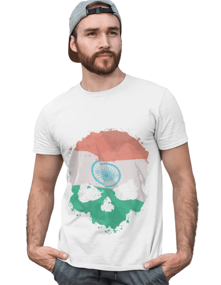 Playera Playera Blanca Calavera India
