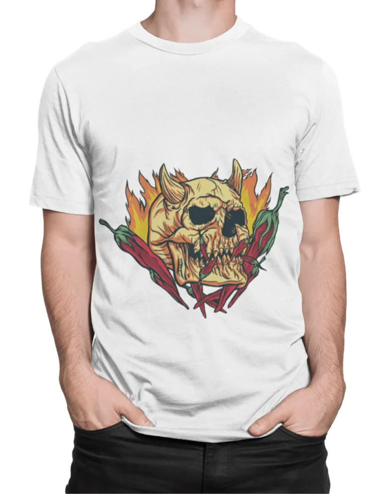 Playera Playera Blanca Calavera