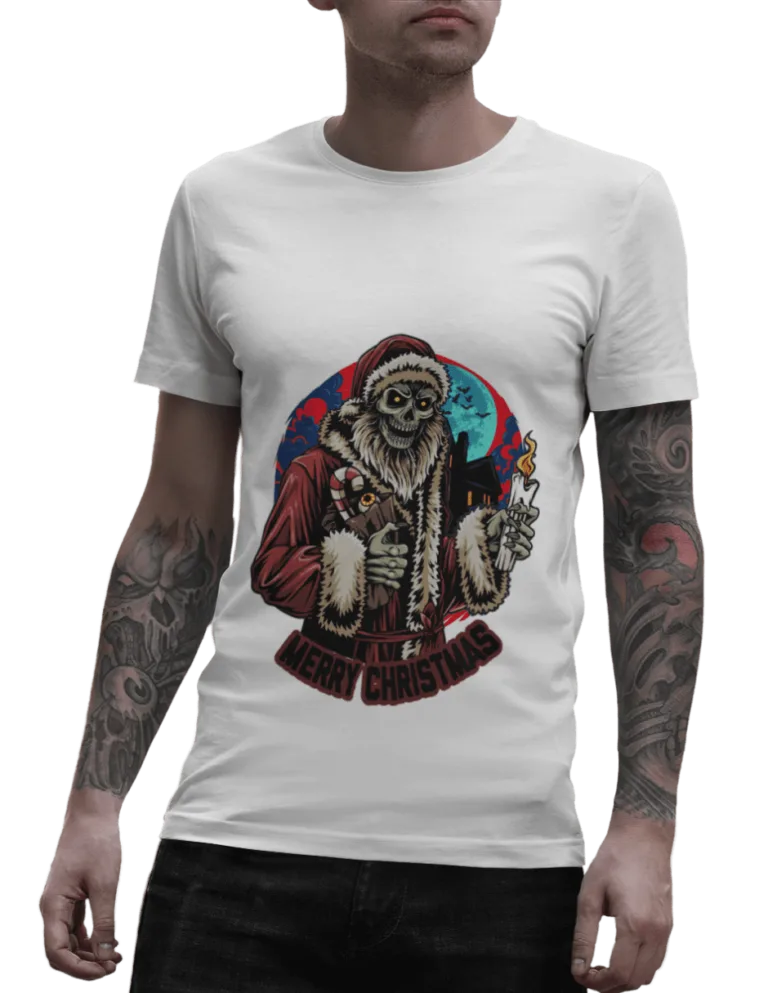 Playera Playera Blanca de Santa Malo para Hombre