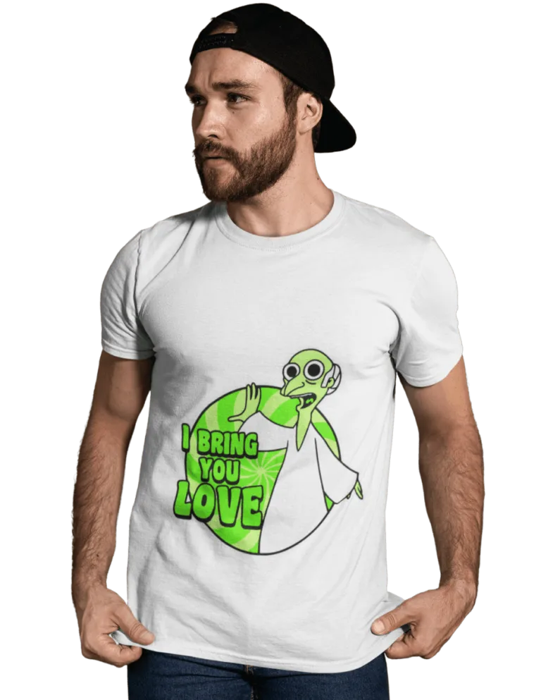 Playera Playera Blanca para Hombre de Te Traigo Paz
