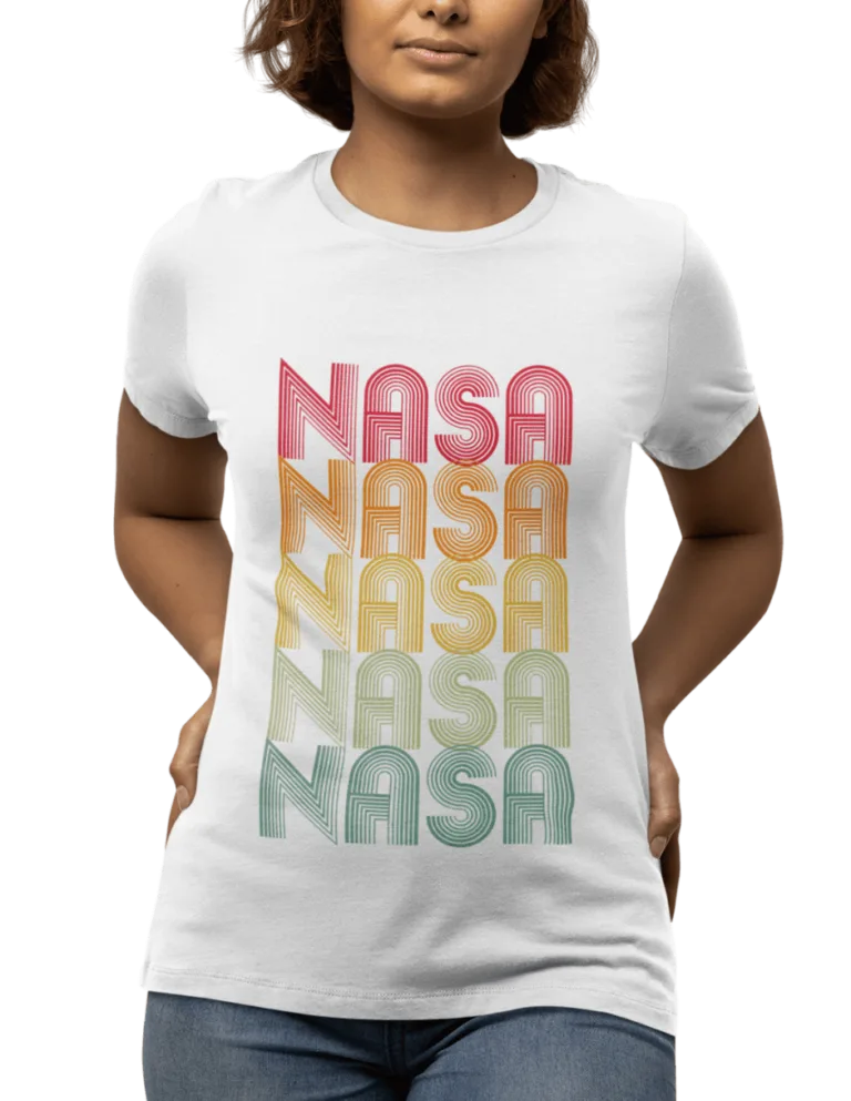 Playera Playera Blanca para Mujer de Nasa Multicolor
