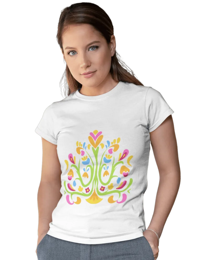 Playera Playera Blanca para Mujer de Otomi